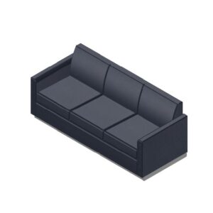 JPL-B3A4-3 - 3 Person Sofa - Radius Arms