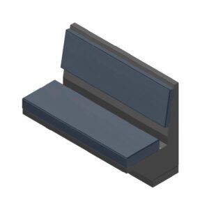 JPL-B3E1-48SINGSTOR - 2 Person Mess Booth with Storage