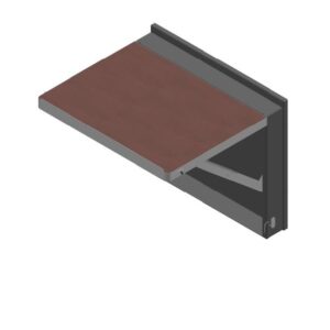 JPL-B5B4 - Desk Log Drop Leaf