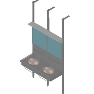 JPL-FN0302 - Double Bowl Stainless Lavatory