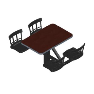 JPL-B4B4A - Mess Table with Swivel Chairs