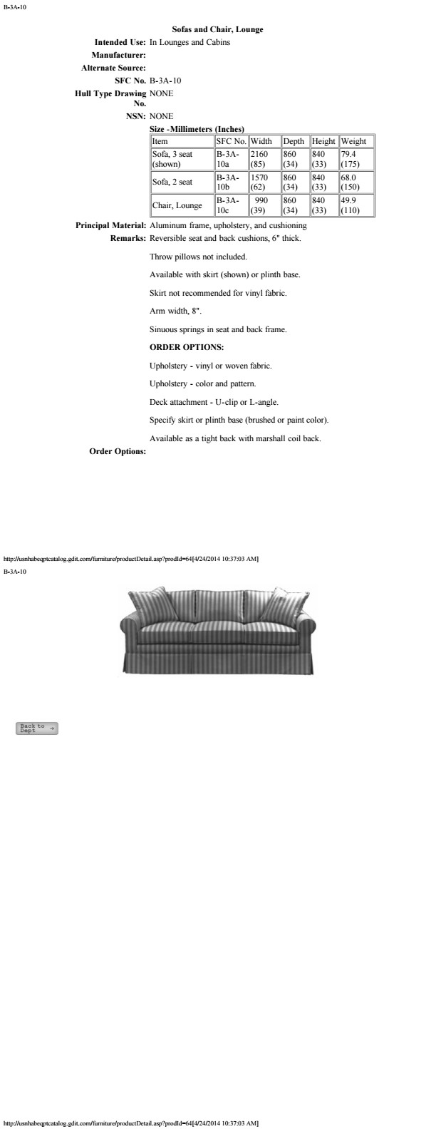 JPL-B3A10 - Roll Arm Sofa - Image 3