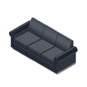 JPL-B3A10 - Roll Arm Sofa