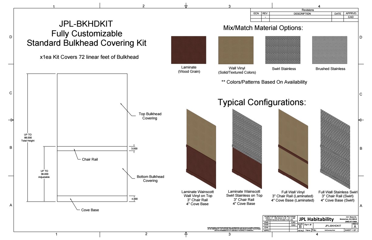 JPL-BKHDKIT - Bulkhead Covering Kit - Image 2